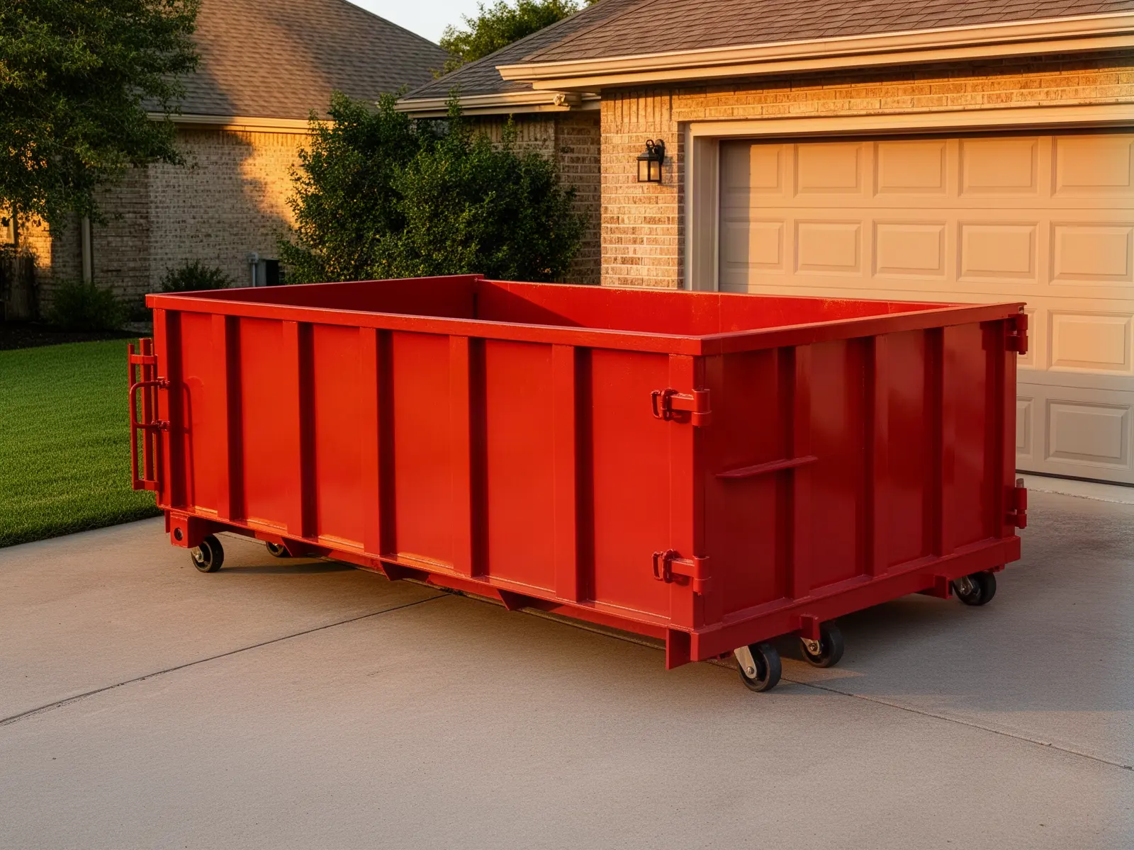 Roll-off dumpster from Amberford Spring Dumpster Rental in Oklahoma City, OK